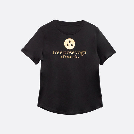 Tree Pose Yoga - Charcoal Tee Shirt