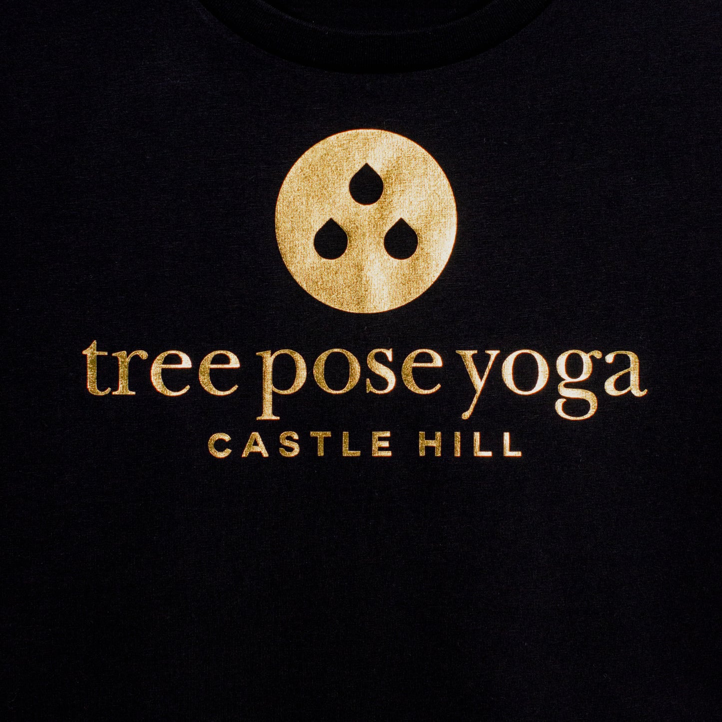 Tree Pose Yoga - Black Tee Shirt